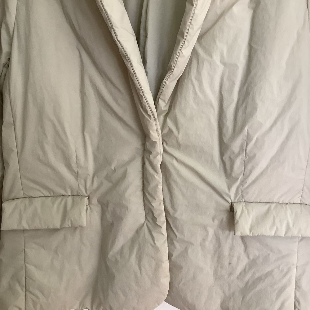 Athleta Evolution Puffer Primaloft Blazer Beige Xl - image 8